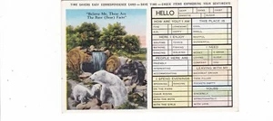 Time Savers Easy Correspondence postcard / white polar bears believe bare facts - Picture 1 of 2