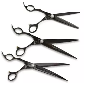 Geib Black Pearl Lefty Grooming Shears Pro High Performance Dog Cat Left Handed - Picture 1 of 61