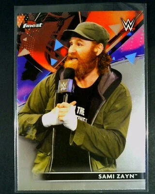 #68 Sami Zayn 2021 Topps Finest WWE Base - SMACK DOWN - Image 1 of 2