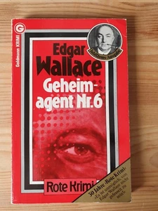 Book Rote Krimi - Edgar Wallace - Geheimagent Nr.6 - German/Deutsch - Picture 1 of 2