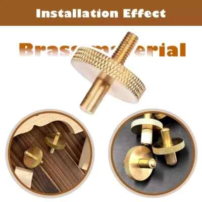 2pcs Adjustable Brass Screws for Double Bass Bridge Replacement part - Image 1 of 4