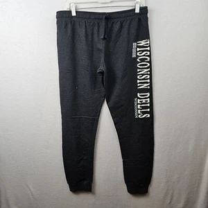 Wisconsin Dells Pants Woman’s Size Large Charcoal Sweatpants NWT - Picture 1 of 7