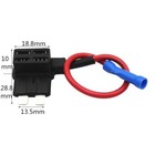 Add A Circuit WIRED FUSE HOLDER 12V Car Piggy Back Spade Splice Breaker UK