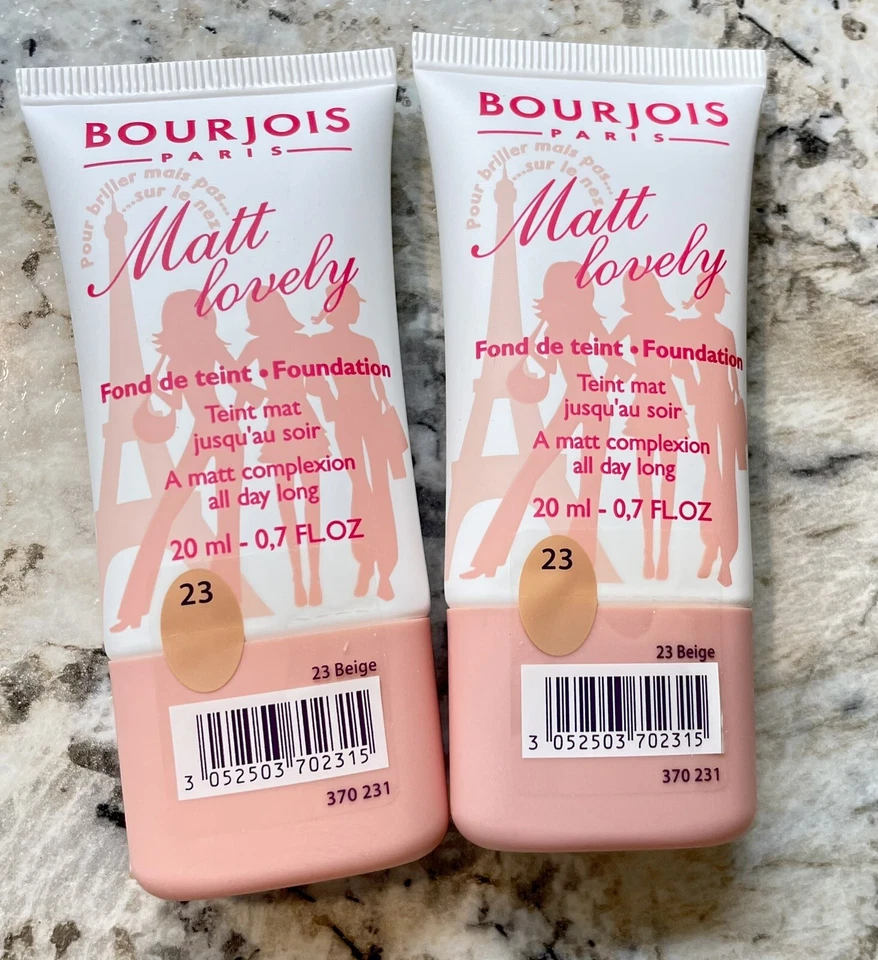 (2) Bourjois Matt Lovely Foundation #23 Beige New - Image 1 of 1