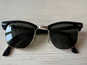 Ray Ban Clubmaster, Original Bausch & Lomb, schwarz/gold mit Originaletui - Bild 1 von 11