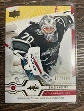 BRADEN HOLTBY 2019-20 SP Authentic Update All Star UD Exclusives #077/100