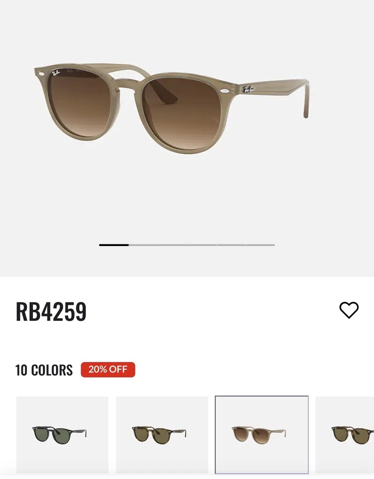 Gafas de sol Rayban color neutro Foto 1 de 4