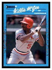 1990 Donruss Best of the NL #131 WILLIE MCGEE St. Louis Cardinals