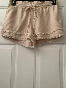 Bella Dahl Shorts Pull On Beach Pockets Frayed Hem Size XS, S, M, L NWOT - Picture 1 of 7