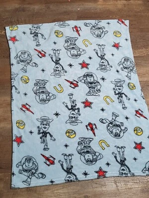 Disney Baby Toy Story Blue Buzz Lightyear Woody Red Star Manta Seguridad Lovey Foto 1 de 4