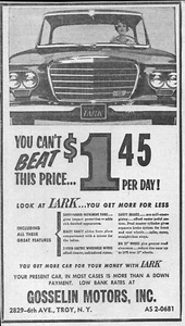 1963 Studebaker Lark Original Rare Newspaper Ad - Picture 1 of 1