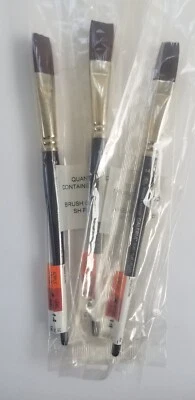 3 PC Winsor Newton Galeria Paint Brush Flat 14 Acrylic Art Supply Brushes Lot - Image 1 of 4