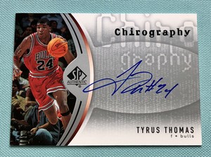 Tyrus Thomas 2006-2007 SP Authentic Chirography Signature Autograph Rookie RC
