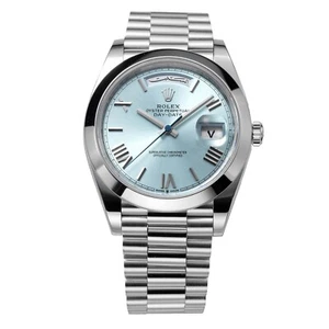 Rolex Day-Date 40 Platinum Ice-Blue Dial 228206 Watch - Picture 1 of 3