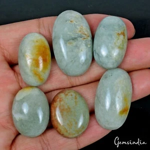 280 Ct Natural Jadeite Jade 25-35mm Oval Cab Guatemala Untreated Loose Gemstones - Picture 1 of 10