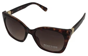 Kenneth Cole Reaction Damen Cat Eye Dark Havana Kunststoff Sonnenbrille KC1387. 52F - Bild 1 von 8