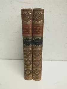 Scenes of Clerical Life George Eliot in Two Volumes 1858 Leatherbound - Foto 1 di 14