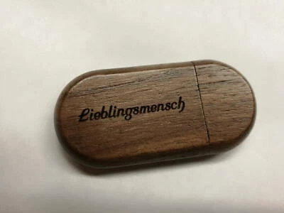 Holz USB Stick Gravur individuell personalisiert Wunschgravur Geschenk graviert