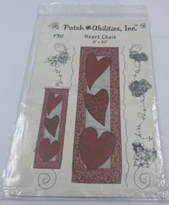 Patch Abilities Heart Chain Wall Hanging Quilting Pattern only 6x20” N.O.S. - Picture 1 of 3