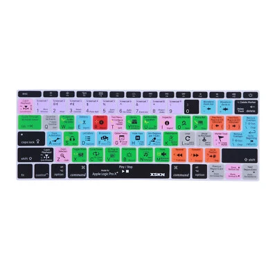 XSKN Logic Pro Keyboard Cover Skin for Macbook Pro 13.3 no Touch Bar/Macbook 12 - Image 1 of 4