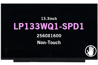 LP133WQ1-SPD1 13.3inch LCD 2560X1600 QHD Screen Display Screen Matte 40Pins 60Hz - Image 1 of 2