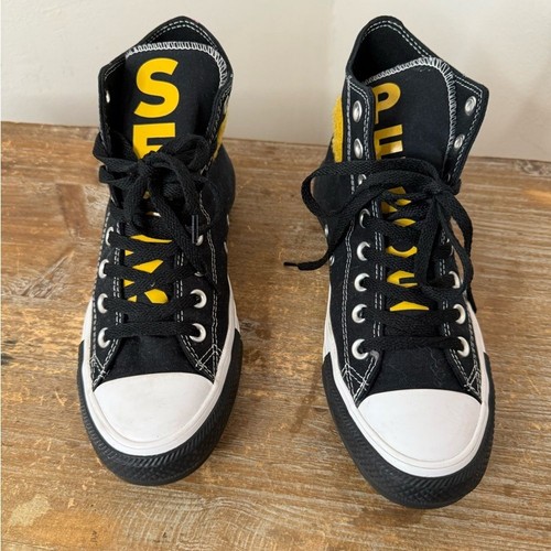 Sneakers alte Converse Chuck Taylor All Star " Seek Peace " unisex uomo 7 W 8 5