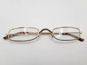 Occhiali da lettura unisex sottili - montatura oro/marrone tort + resistenza 1,00 - Foto 1 di 1
