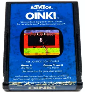Oink! (Atari 2600, 1983) By Activision (Cartridge only) NTSC #1 - Picture 1 of 7