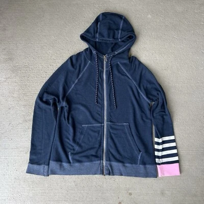 Sudadera con capucha Sundry para mujer cremallera completa salón azul manga larga talla 2/M Foto 1 de 4