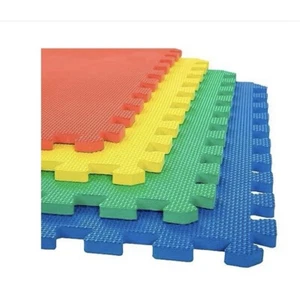 Stalwart, Eva interlocking Foam Floor Tiles With Boarders, 3 Pack, - Picture 1 of 4