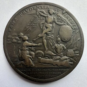 1757 German Kingdom of PRUSSIA King FREDERICK Il . Capture of Prague. Bronze. - Bild 1 von 7