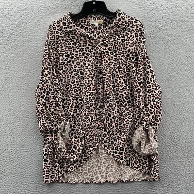 C&C California Shirt Womens Medium Button Up Blouse Top Long Sleeve - Image 1 of 4