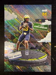 Bryce Underwood, QB 2025 ONIT Michigan Wolverines Football CITY LIMITS 5x7 JUMBO - Picture 1 of 3