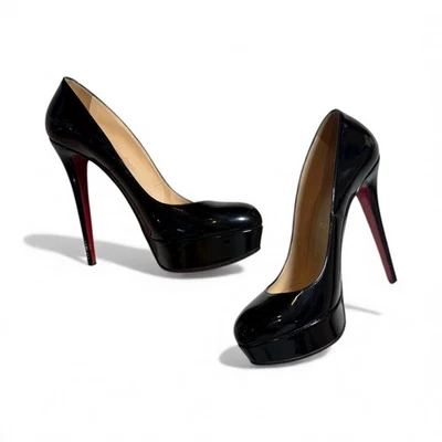 Christian Louboutin Women's Size 9 40.5 Black Patent Leather Pumps - Image 1 of 4