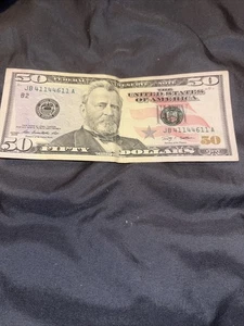 $50 bill 2009 series trinary JB 41144611A - Picture 1 of 7