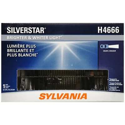 SYLVANIA H4666 SilverStar Sealed Beam – Brighter Halogen Headlight Replace - Image 1 of 4