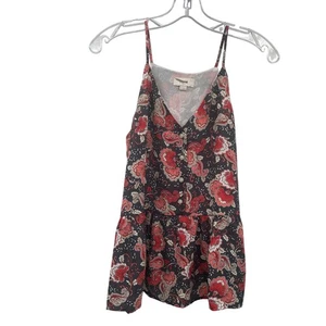 Loft Mujer Floral Sin Mangas Top Volantes Dobladillo Cuello en V Botones Talla XS - Imagen 1 de 9