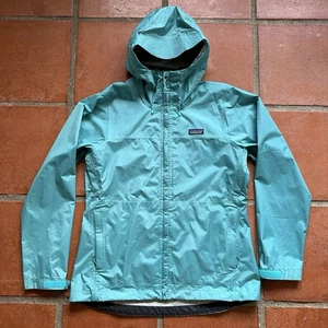 Patagonia H2NO Torrentshell Regenjacke mit Kapuze durchgehender Reißverschluss blau Damen Größe Large - Bild 1 von 11