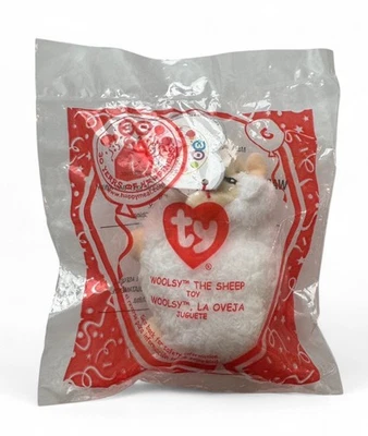 McDonalds Happy Meal 30th Anniversary Ty Beanie #6 Woolsy The Sheep NEW 2009  - Image 1 of 2