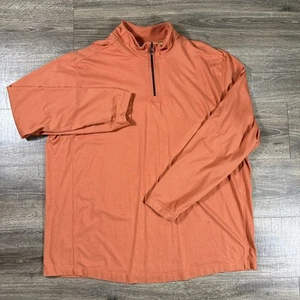 Tommy Bahama Men 1/4 zip XXL Orange Pullover Performance Golf sweater 1/2 Cruise - Picture 1 of 13