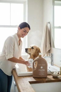 Sand + Paws balsamo shampoo per animali domestici cocco e lavanda con vitamina E 81,1 fl oz - Foto 1 di 6