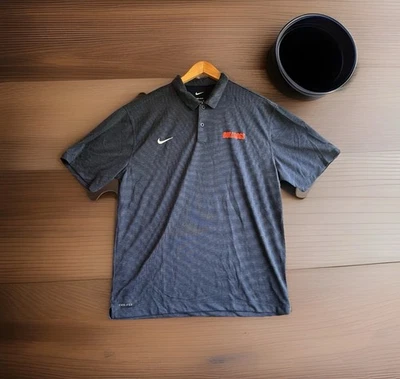 Nike Bulldogs Polo Shirt Mens Large Navy Blue Dri Fit Golf Beach  Vacation - Image 1 of 4