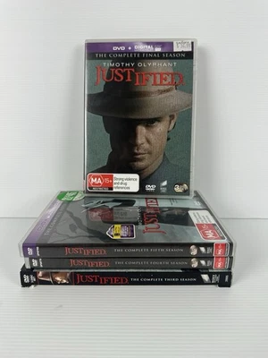 Justified Seasons 3-6 DVD Season 3 Reg 1 Season 4-6 Region 4 VGC - image 1 of 4