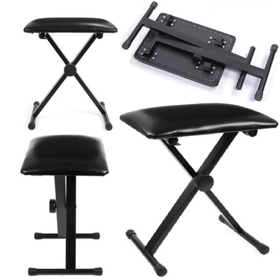 Klavierhocker Piano Hocker Sitz Keyboard Klavierstuhl Klappbar Keyboardbank - Bild 1 von 4