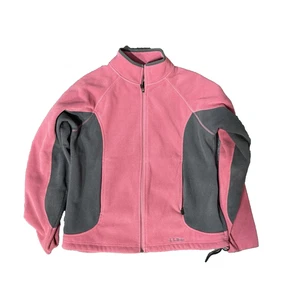 L.L.Bean Polartec Damen-Fleecejacke Medium – pink & grau durchgehender Reißverschluss gebraucht, in einwandfreiem Zustand - Bild 1 von 15