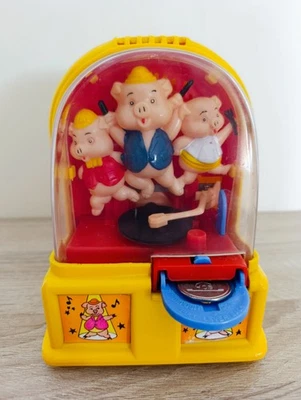 Salvadanaio Vintage Disney Music Bank Tre Porcellini Piggies - Immagine 1 di 4