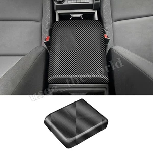 Carbon Fiber Center Armrest Box Cover Trim Protector For Toyota 4Runner 2025 ABS - Picture 1 of 8