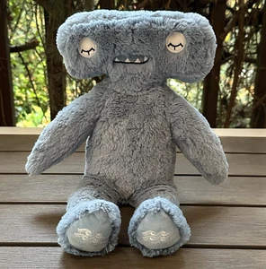 Slumberkins Hammerhead Kin Plush Stuffed Animal Single Blue Shark 14" Preowned - Picture 1 of 9