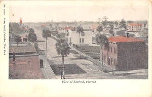c.1905 Bird's Eye View Homes Sanford FL post card - Picture 1 of 2