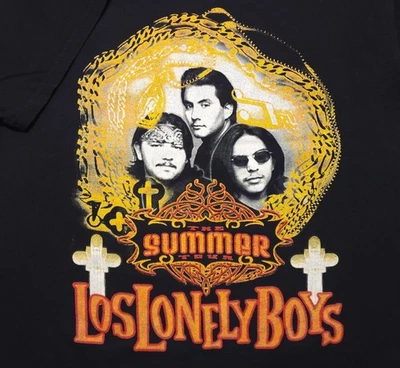Camisa grande de 2 caras de rock texano de la gira Los Lonely Boys 2007 Foto 1 de 4